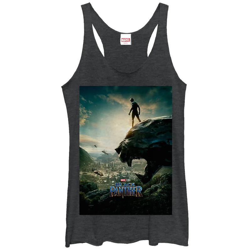 Women's Marvel Black Panther 2018 Epic View Racerback Tank Top striped tank top