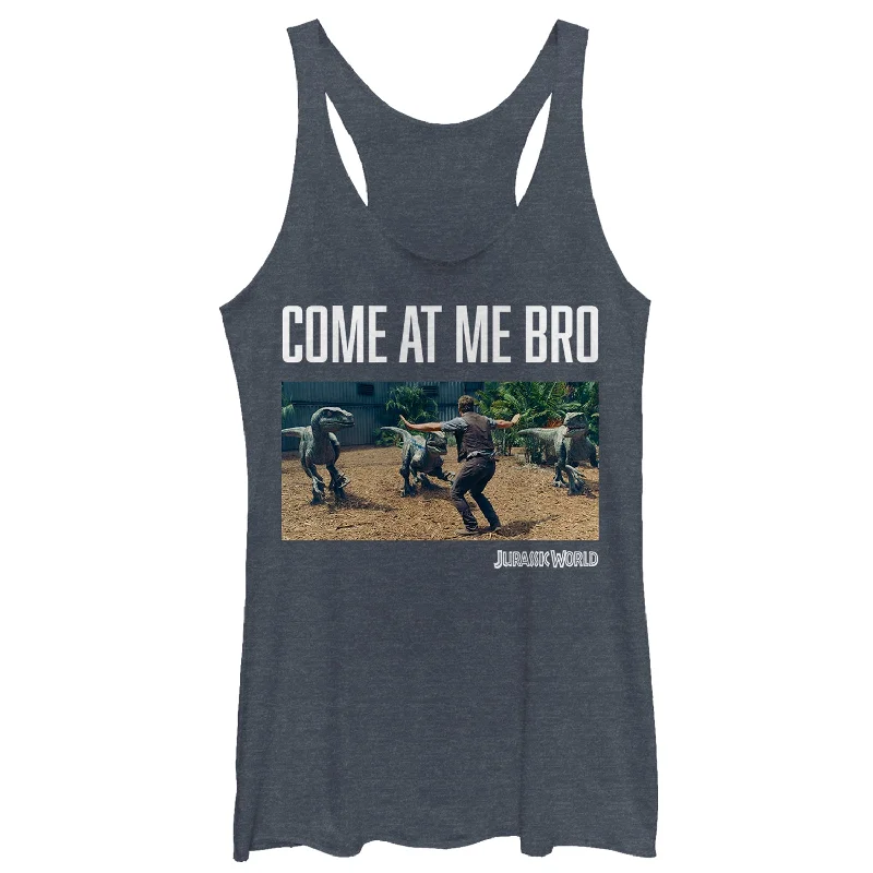 Women's Jurassic World Grady Come at Me Racerback Tank Top cherry red tank