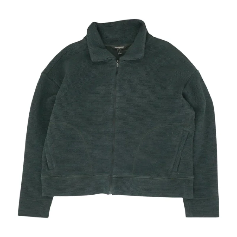 Black Solid Lightweight Jacket Welt Pockets Slit Pockets Flap Pockets