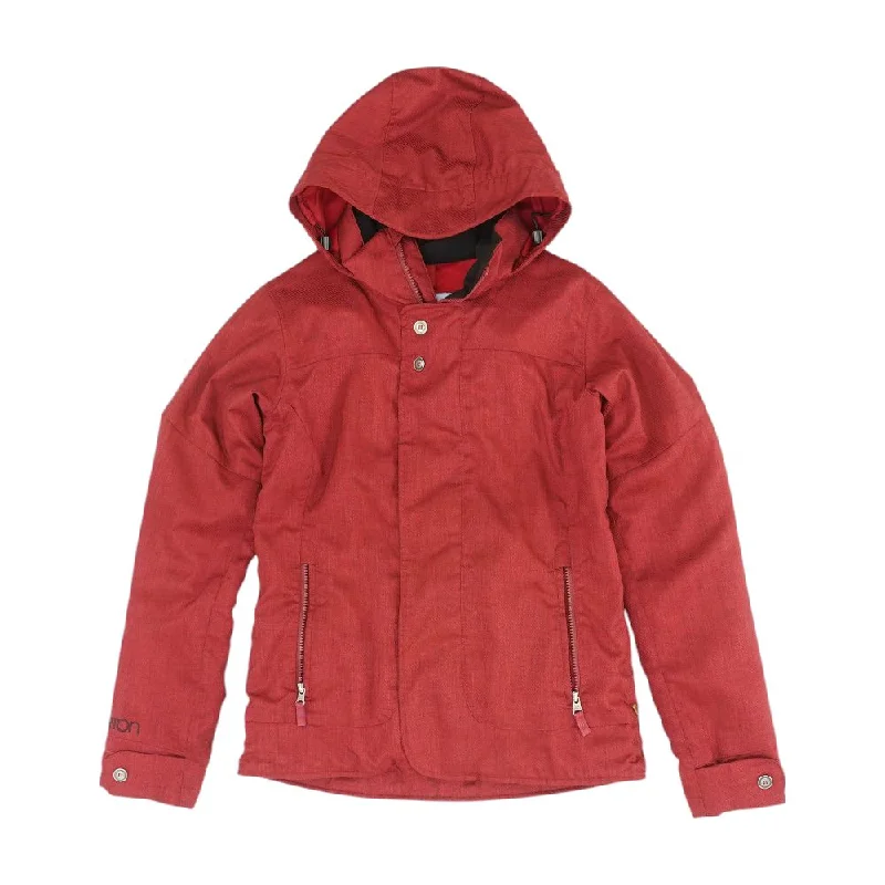 Red Solid Ski Jacket Chenille Jacket Brocade Jacket Lace Jacket