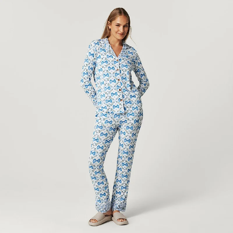 Emersyn Women's Luxe Pajama Pant Set Cozy Maternity Pants