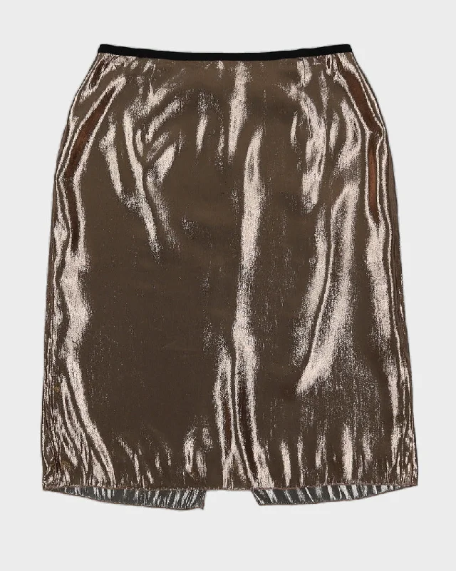 Lanvin Rose Gold Skirt - M wool skirt thick