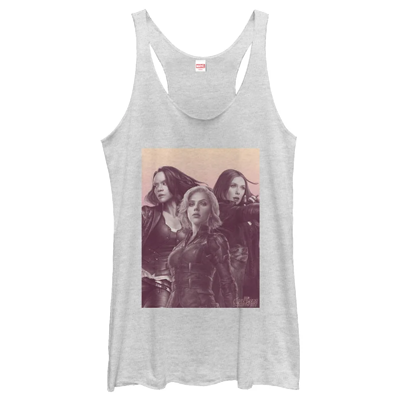 Women's Marvel Girl Power Stand-Up Racerback Tank Top bold tank top