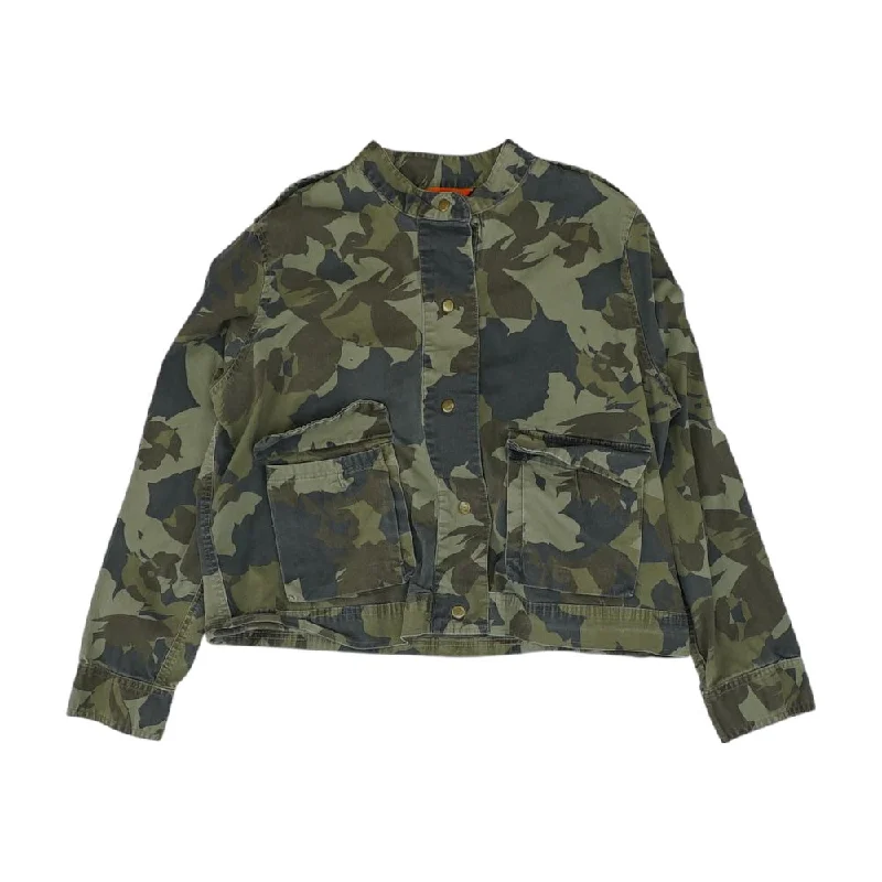 Green Camo Jacket Cotton Fabric Linen Fabric Terry Fabric