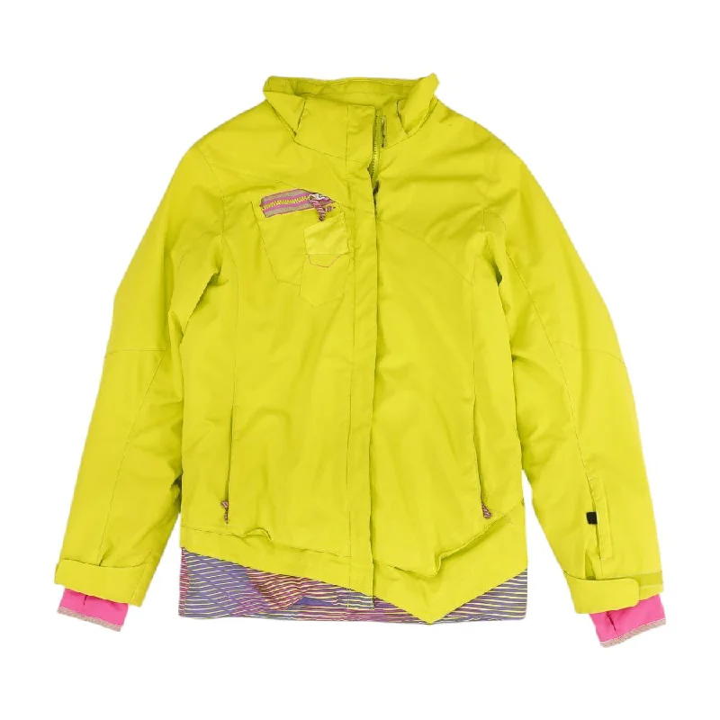 Neon Green Solid Ski Jacket Plaid Jacket Tartan Jacket Houndstooth Jacket