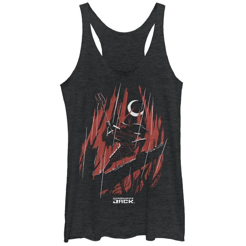 Women's Samurai Jack Streak Eclipse Racerback Tank Top mint tank top