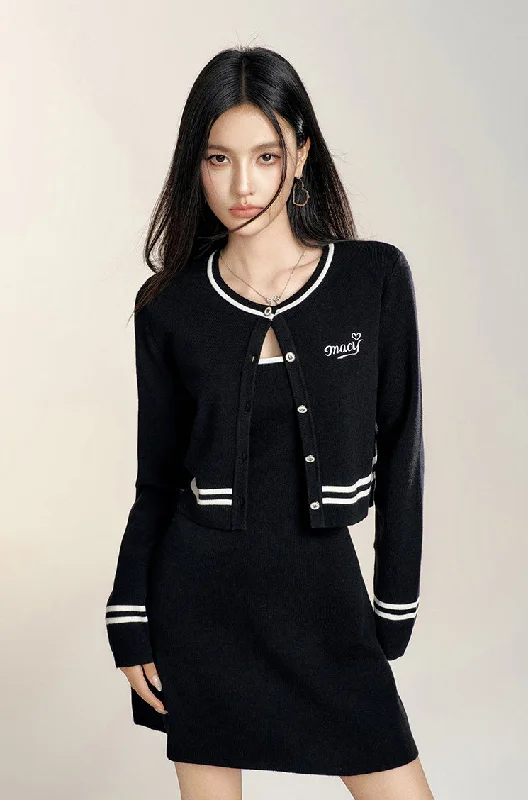 Knitted Suit High-end Dress/Cardigan MAC0084 Oversized Loose Flowy