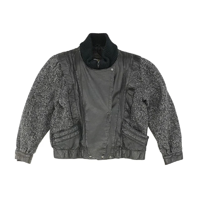 Black Solid Jacket Jacket Blazer Coat