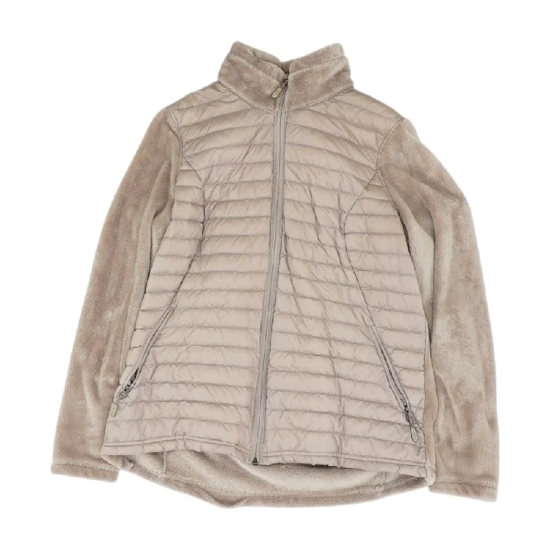 Pink Solid Puffer Jacket V-Neck Jacket Boat Neck Jacket Square Neck Jacket