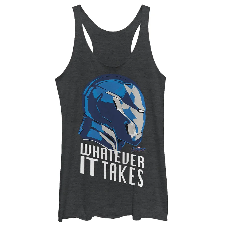 Women's Marvel Avengers: Endgame Whatever It Takes Stark Profile Racerback Tank Top slim fit tank