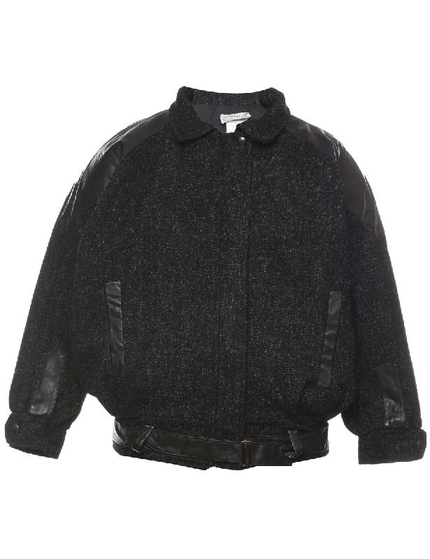 Black Jacket - L Chenille Fabric Brocade Fabric Lace Fabric