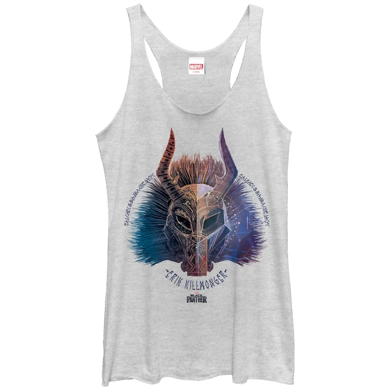 Women's Marvel Black Panther 2018 Erik Killmonger Racerback Tank Top adorable tank top