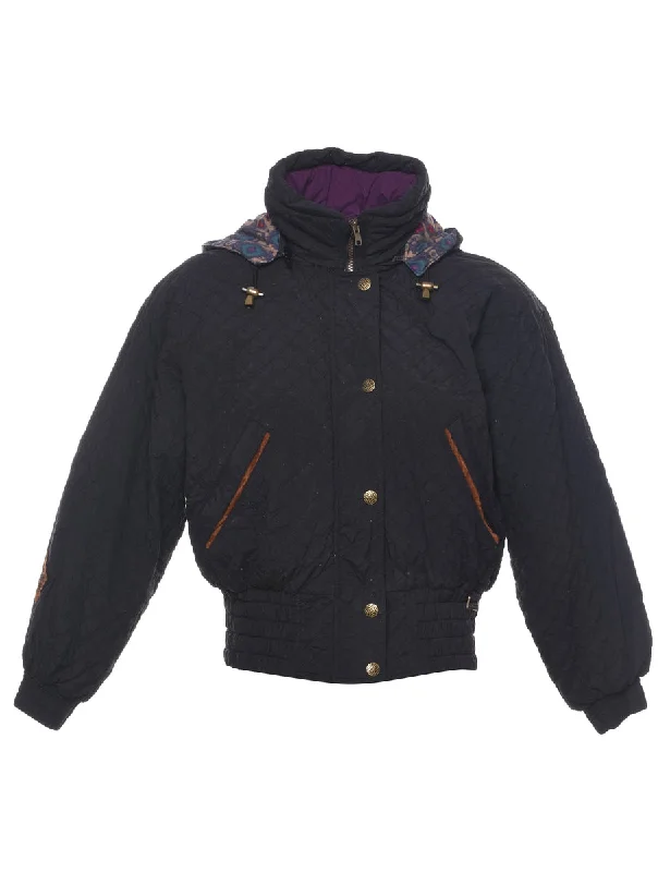 Black Nylon Jacket - M Denim Jacket Leather Jacket Suede Jacket