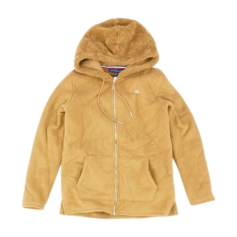 Tan Solid Lightweight Jacket Faux Fur Jacket Real Fur Jacket Shearling Jacket