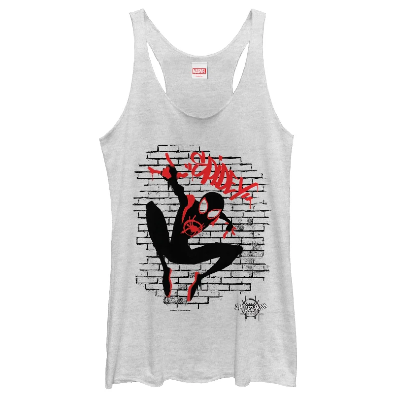 Women's Marvel Spider-Man: Into the Spider-Verse Brick Racerback Tank Top fitness tank top