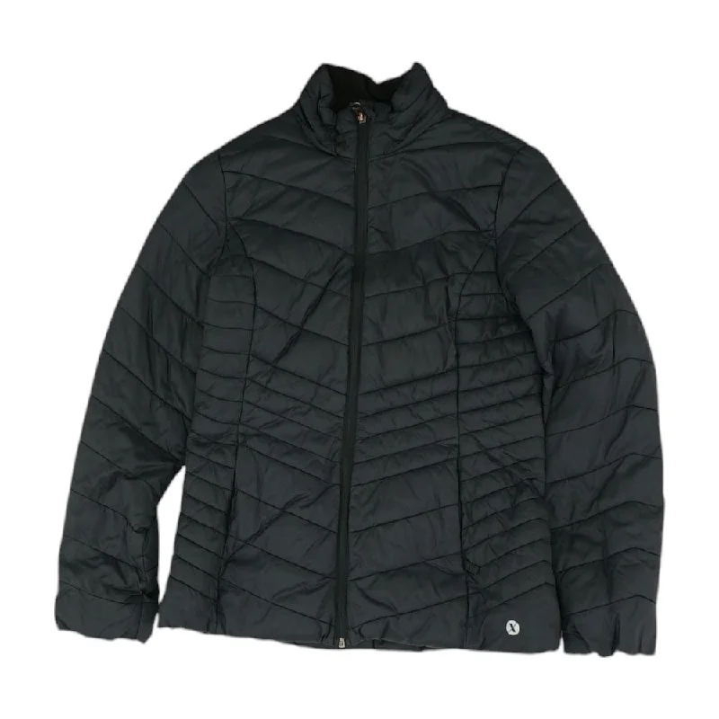 Black Solid Puffer Jacket Rayon Fabric Velvet Fabric Corduroy Fabric