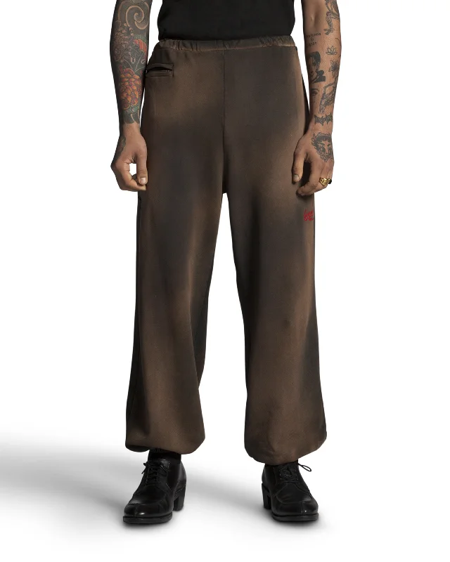 BIG DADDY SWEAT PANT - "SCRIPT LOGO" - EXTREME SUN FADE Chic Wool Trousers