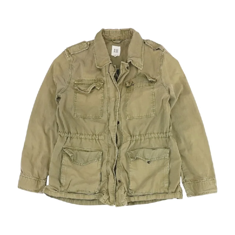Khaki Solid Lightweight Jacket Print Jacket Jacquard Jacket Patchwork Jacket