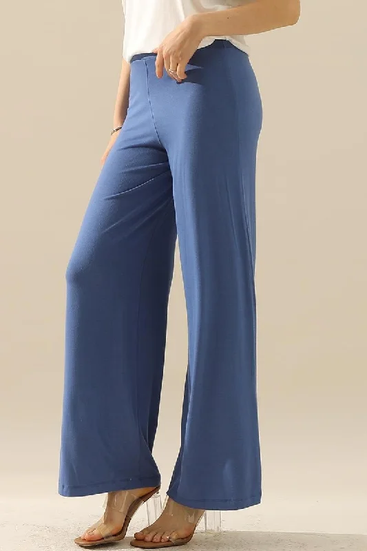 HIGH WAIST WIDE LEG PALAZZO LOOSE CASUAL PANTS Classic Bootcut Trousers