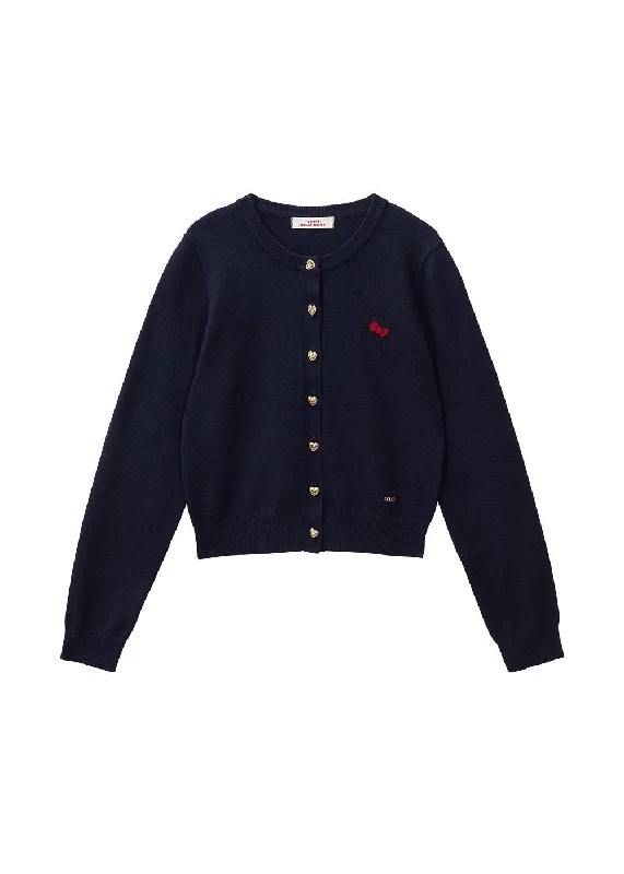 GUESS × HELLO KITTY LADIES LS CARDIGAN SWEATER Boxy Cardigan Fitted Cardigan A-Line