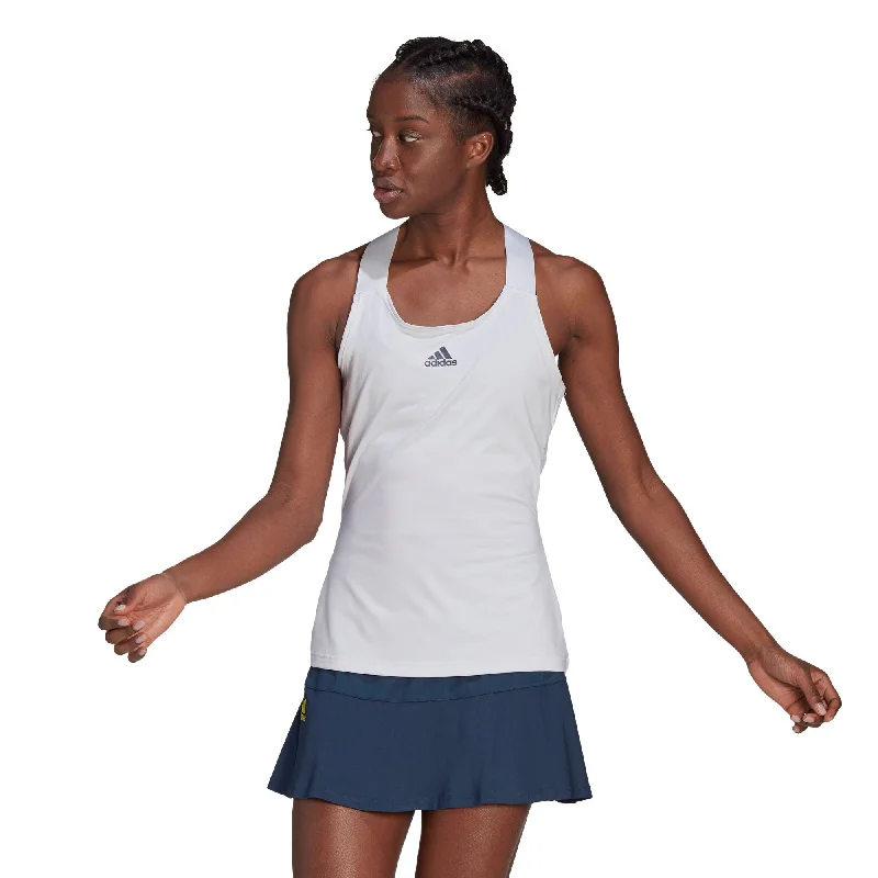 Adidas Y-Tank White-Black Womens Tennis Tank Top baby blue tank