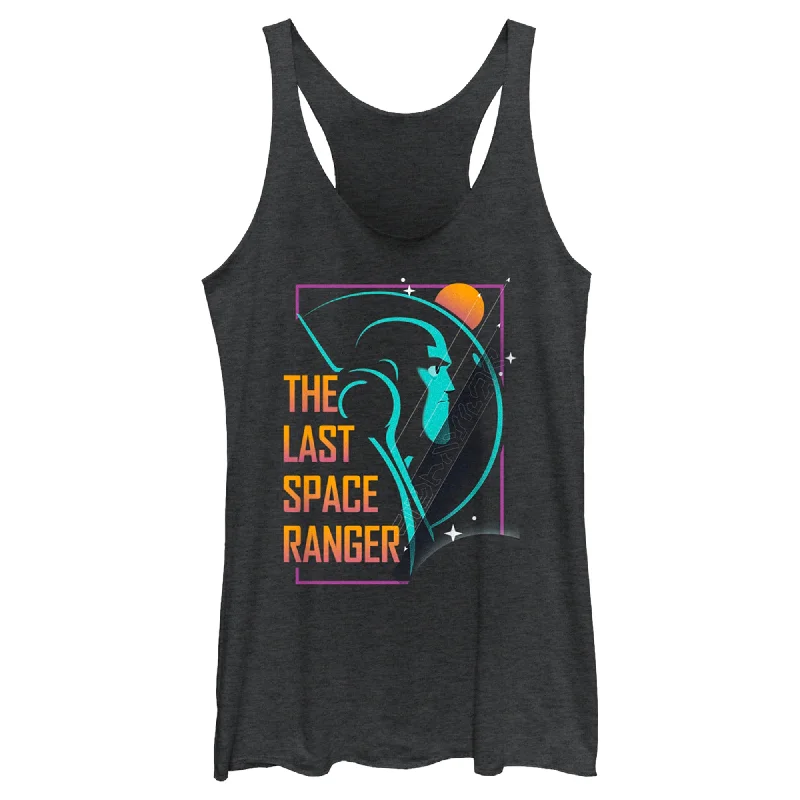 Women's Lightyear The Last Space Ranger Racerback Tank Top lemon yellow tank