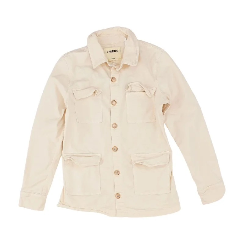 Peach Solid Denim Jacket Striped Jacket Polka Dot Jacket Floral Jacket