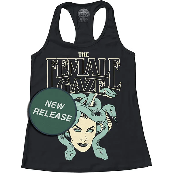 Women's The Female Gaze Medusa Racerback Tank Top boho tank top
