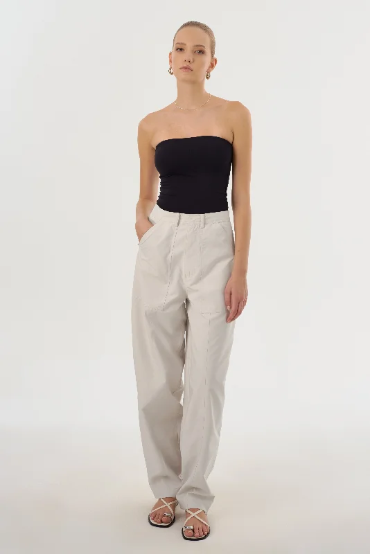 VALYA | Relaxed Cargo Pants Comfortable Fleece Pants
