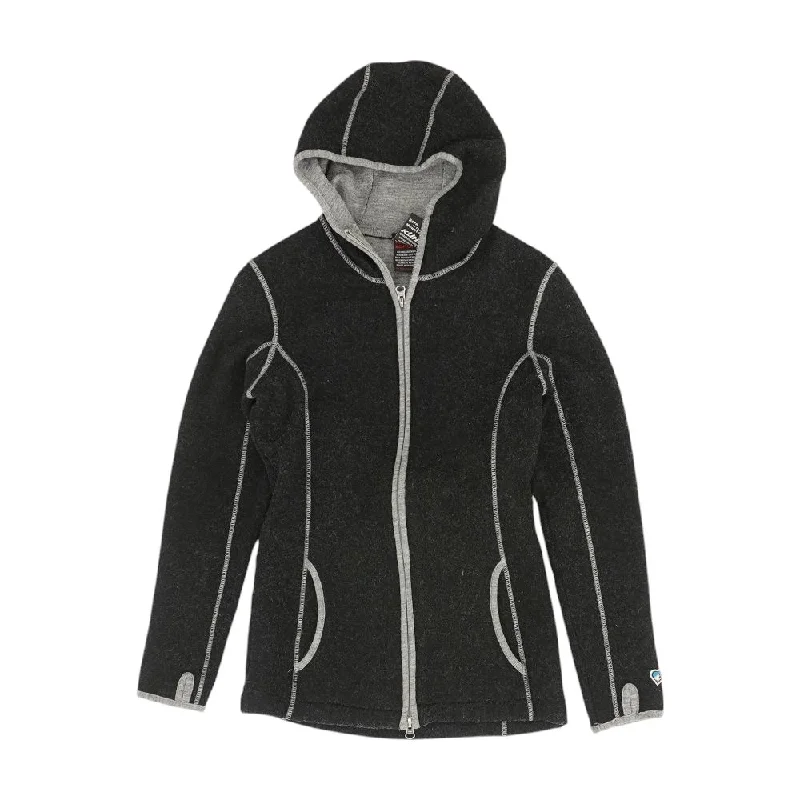 Black Solid Ski Jacket Oversized Jacket Tailored Jacket Straight Jacket