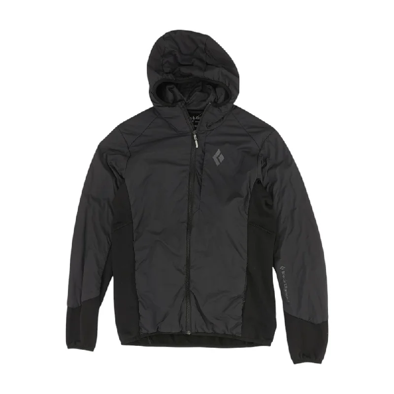 Black Solid Ski Jacket Satin Fabric Silk Fabric Chiffon Fabric