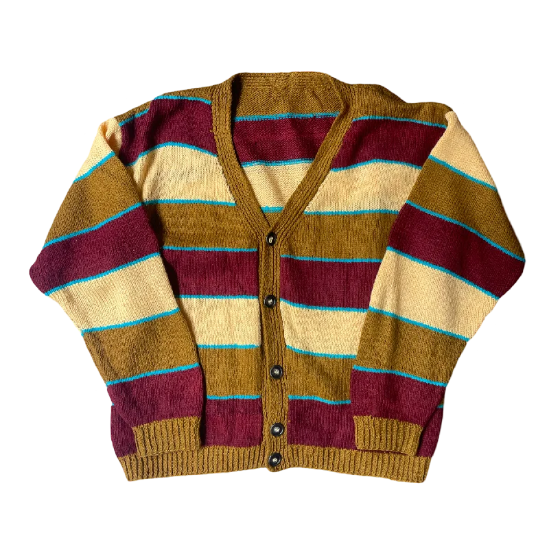 Vintage 80’s Cardigan Seamless Knitted Crochet