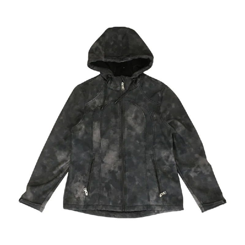 Black Tie Dye Lightweight Jacket Cardigan Sweater Pullover