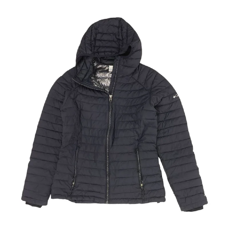 Navy Solid Ski Jacket Denim Jacket Leather Jacket Suede Jacket