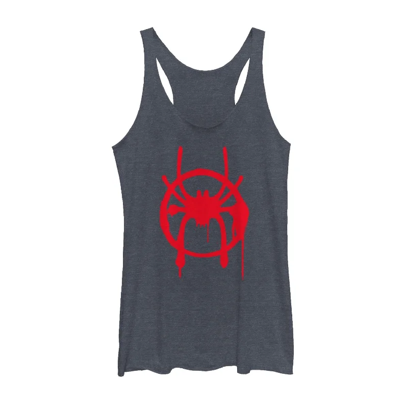 Women's Marvel Spider-Man: Into the Spider-Verse Symbol Racerback Tank Top cozy tank top