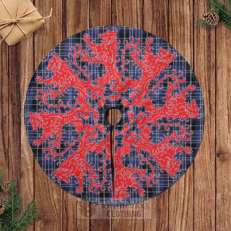 Clark (Clarke) Tartan Christmas Tree Skirt Lion Rampant Style seamless skirt comfort