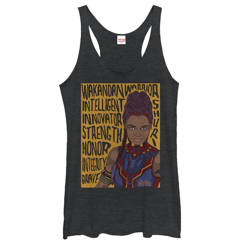 Women's Marvel Black Panther 2018 Shuri Personality Racerback Tank Top essential tank top