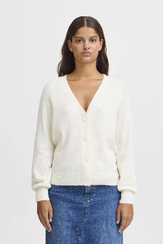 CREAM PREP CARDIGAN Crew Neck V-Neck Turtle Neck