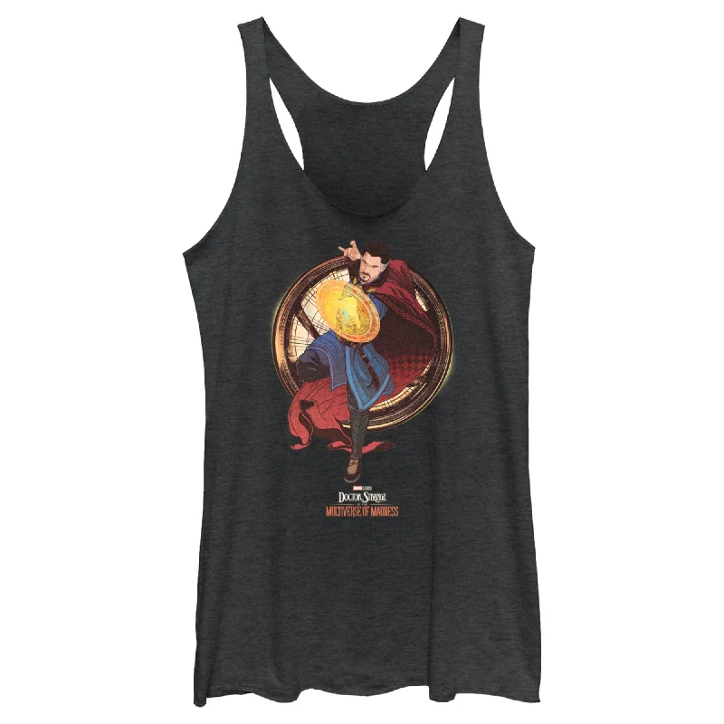 Women's Marvel Doctor Strange in the Multiverse of Madness Solo Strange Racerback Tank Top cherry red tank