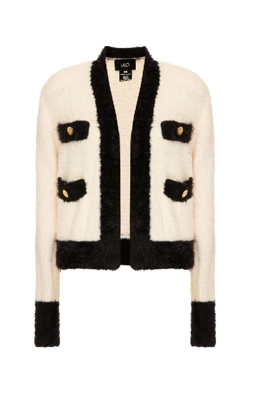 CLASSIC FLUFFY WHITE CARDIGAN Hooded Cardigan Collared Cardigan Shawl Collar