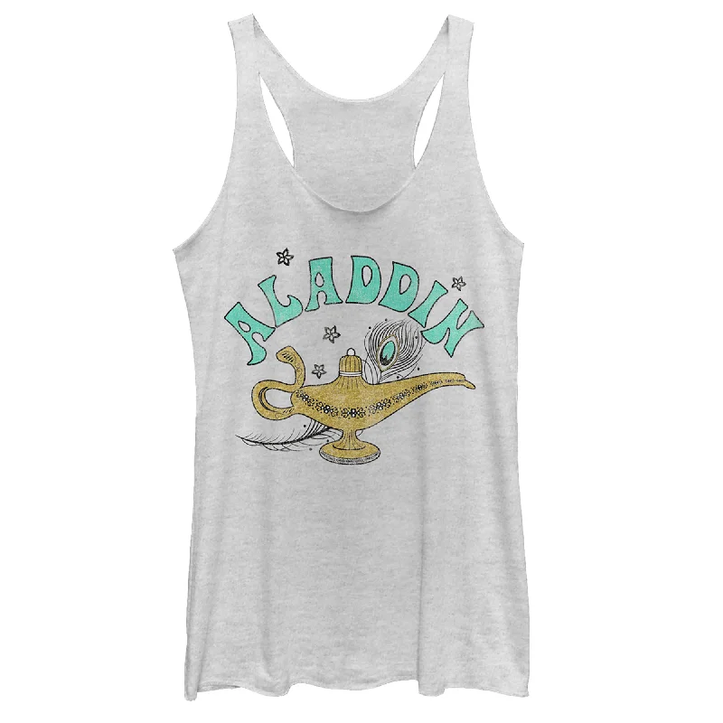 Women's Aladdin Vintage Lamp Magic Racerback Tank Top lime green tank