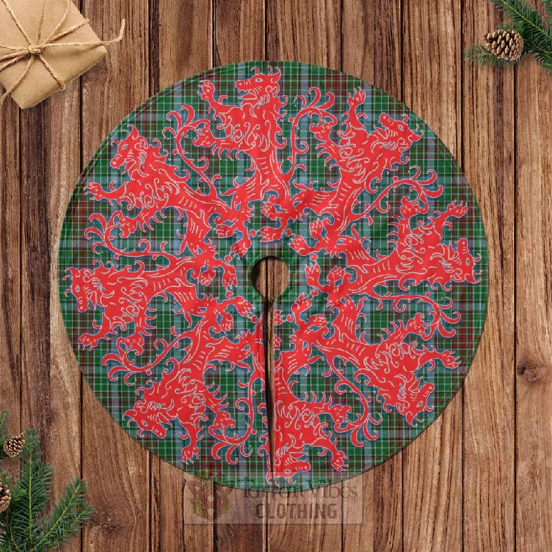 Gayre Tartan Christmas Tree Skirt Lion Rampant Style leather skirt modern