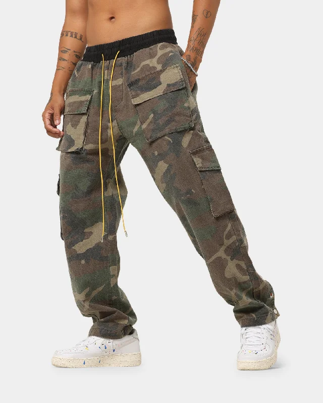 XXIII Rickon Cargo Pants Camo Elegant Wool Trousers
