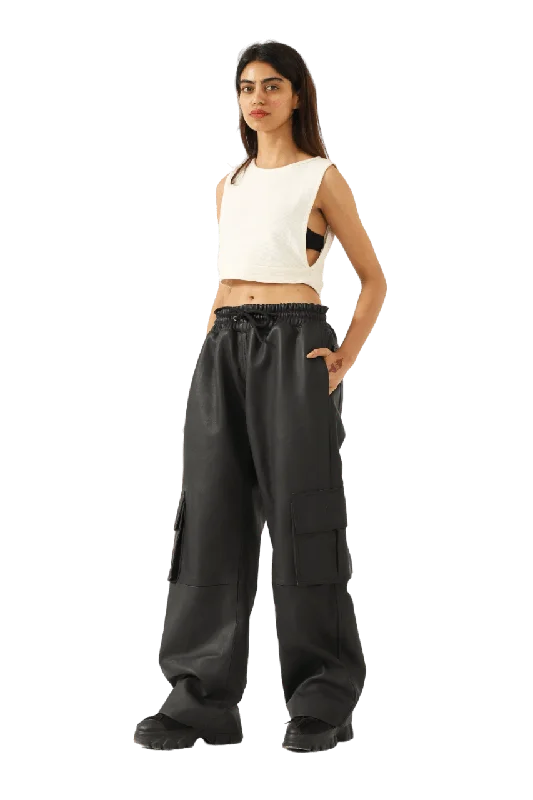 leather cargo pants Modern Bootcut Pants