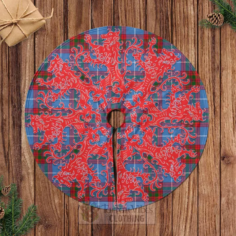 Crichton (Crighton) Tartan Christmas Tree Skirt Lion Rampant Style lace skirt feminine