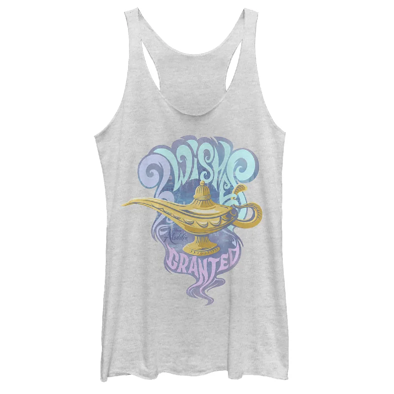 Women's Aladdin Vintage 3 Wishes Racerback Tank Top lounge tank top
