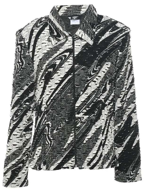 Black Jacket - L Anorak Shell Jacket Lightweight Jacket