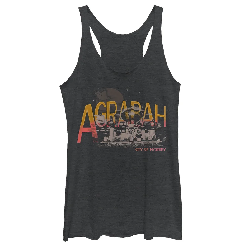 Women's Aladdin Agrabah City of Mystery Racerback Tank Top loose fit tank