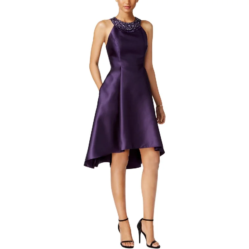 Adrianna Papell Womens Mikado Satin Embellished Cocktail And Party Dress Tunics Bestseller popular