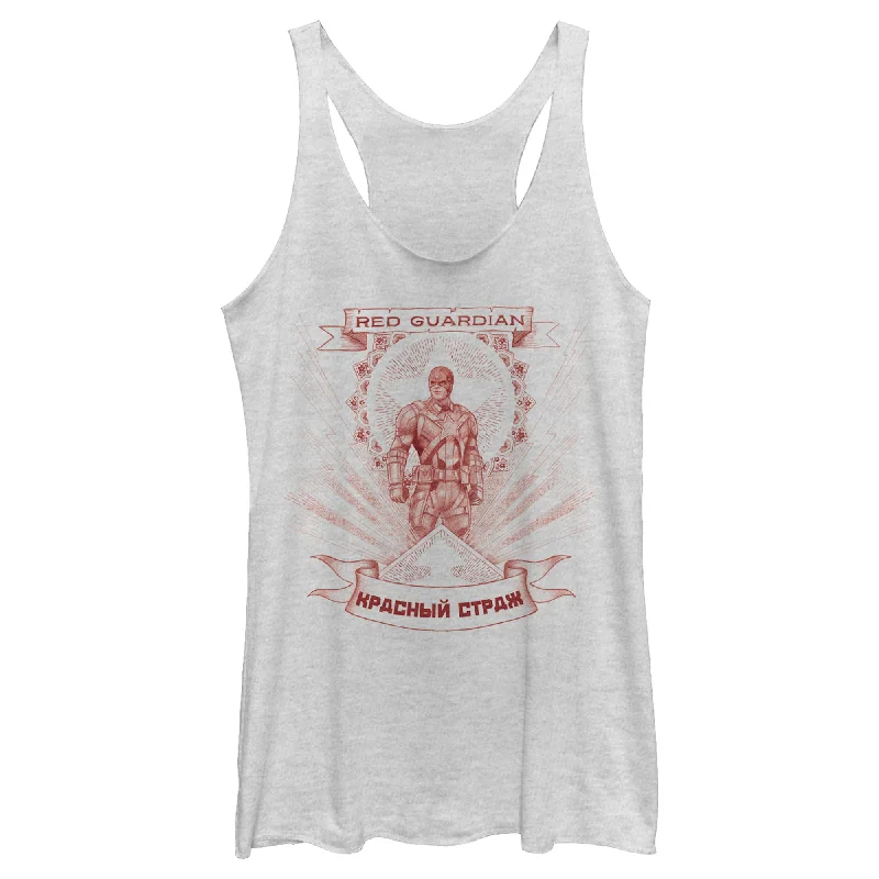 Women's Marvel Black Widow Guardian Halo Racerback Tank Top athletic tank top